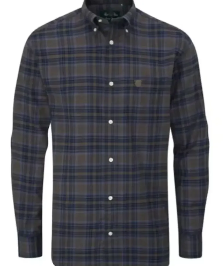 Alan Paine Ilkley Flannel Button Down Shirt - Shooting Fit