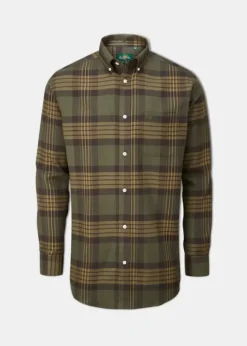Alan Paine Ilkley Flannel Button Down Shirt - Shooting Fit
