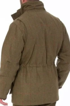 Alan Paine Men's Combrook Tweed Field Coat with Action Back