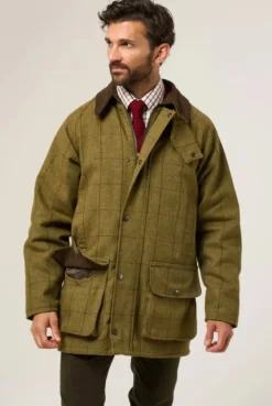 Alan Paine Men's Rutland Waterproof Tweed Shooting Coat