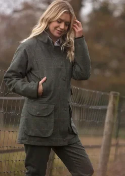 Alan Paine Women's Combrook Tweed Shooting Coat