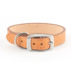 Ancol Heritage Diamond Quilted Leather Collar