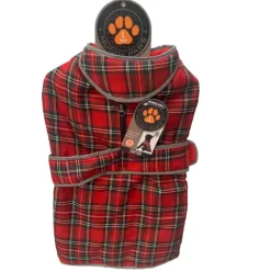 Ancol Highland Tartan Dog Coat Red