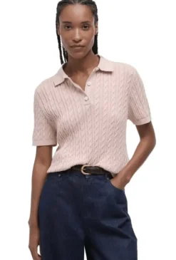Barbour Women's Barbour Hartland Knitted Polo Jumper SS25