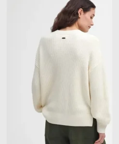Barbour Womens Rib Stitch Crew Knit Jumper
