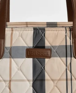 Barbour Women’s Wetherham Quilted Tartan Tote Bag SS25