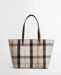 Barbour Women’s Wetherham Quilted Tartan Tote Bag SS25