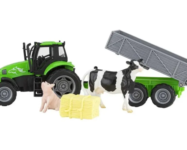 Breyer Farms Tractor & Tag-A-Long Wagon