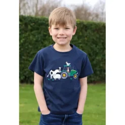 British Country Collection Children's Farmyard T-shirt