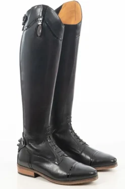Brogini Florence Vogue Croc Field Boot - Black (SIZES 42-46)