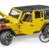 Bruder Jeep Wrangler and Bike