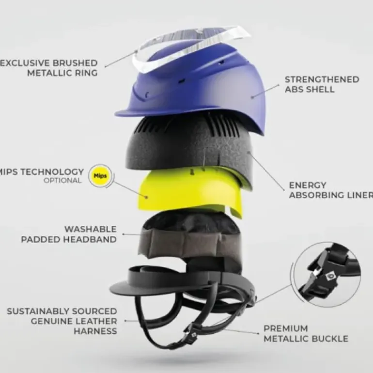 Charles Owen Halo Riding Helmet - Black Gloss