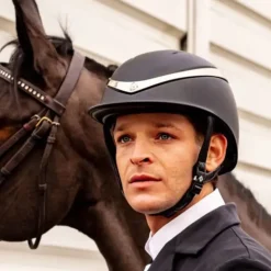 Charles Owen Halo Riding Helmet - Black Matte Standard