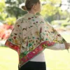 Clare Haggas Large Dreams Can Come True Large Square Oyster and Peony