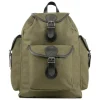 Cotton & Leather Rucksack by David Nickerson
