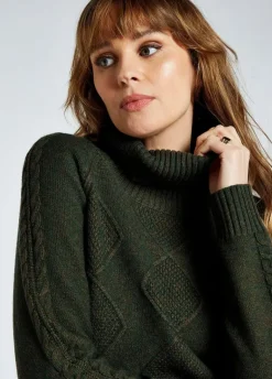 Dubarry Women's Belleek Chunky Roll Neck Sweater