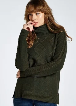 Dubarry Women's Belleek Chunky Roll Neck Sweater