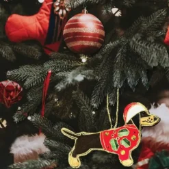 Equetech Canine Embroidered Christmas Decoration