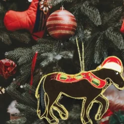 Equetech Equine Embroidered Christmas Decoration