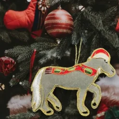 Equetech Equine Embroidered Christmas Decoration