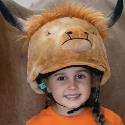 Equetech Heather Highland Cow Hat Silk