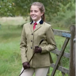 Equetech Junior & Maid's Foxbury Deluxe Tweed Riding Jacket