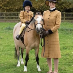 Equetech Longline Wheatley Tweed Leaders Jacket Dress & Hat Suit