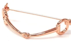 Equetech Snaffle Stock Pin Rose Gold