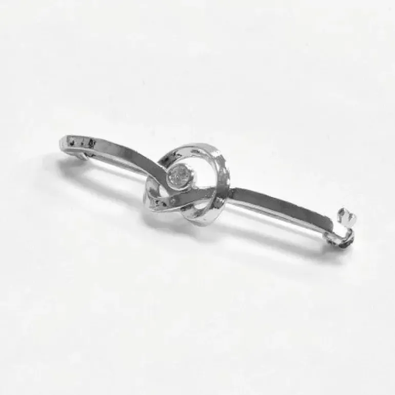 Equetech Twirl Crystal Stock Pin