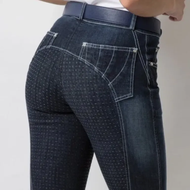 Equetech Womens Denim Grip Breeches