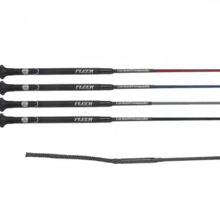Fleck Carbon Composite Dressage Whip Burgundy 120CM