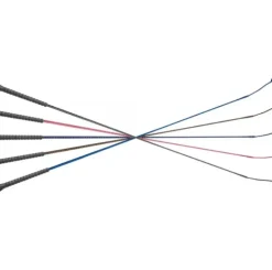 Fleck Dressage Whips PVC Handle Assorted Colours