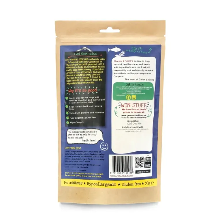 Green & Wild's Cod Skin Bites