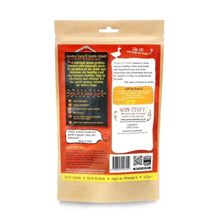 Green & Wild's Goosey Lucy's Glorious Goose Chews