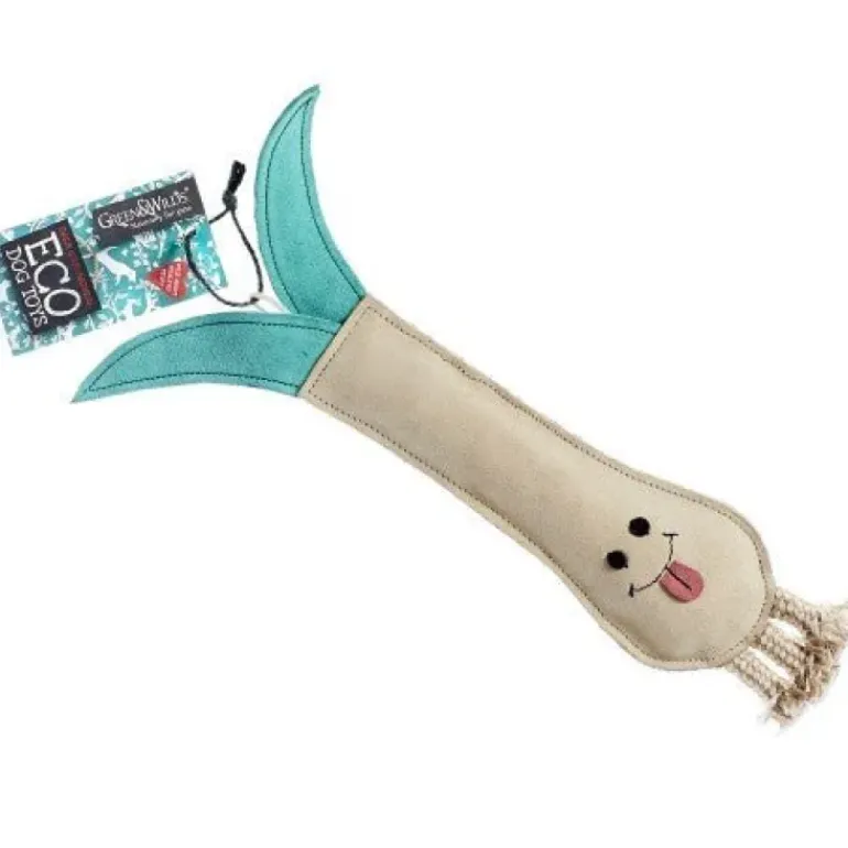 Green & Wild's Lenny Leek Eco Dog Toy