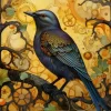 Greeting Card - Clockwork Raven by A.K. Skipsey