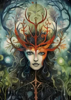 Greeting Card - Elen Of The Ways by A.K. Skipsey