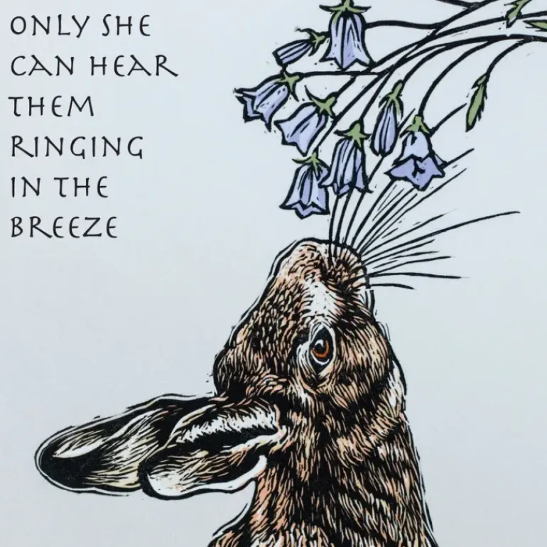 Greeting Card - Listener by Colin Blanchard
