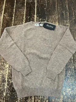 Harley of Scotland Men's New Wool Crew Sweater