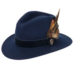 Hicks & Brown Chelsworth Fedora (Coque & Pheasant Feather)