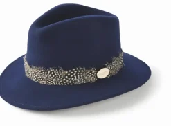 Hicks & Brown Suffolk Fedora (Guinea Feather Wrap)