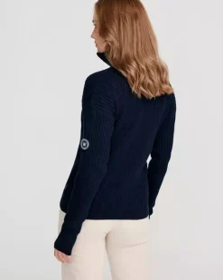 Holebrook Sweden Women's Valborg Knitted Windproof T-Neck Sweater