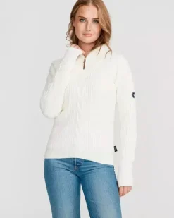 Holebrook Sweden Women's Valborg Knitted Windproof T-Neck Sweater