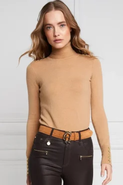 Holland Cooper Buttoned Knit Roll Neck