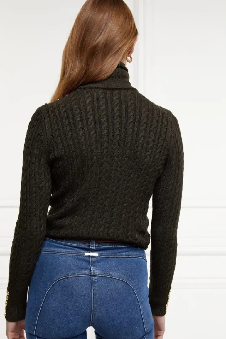 Holland Cooper Women's Seattle Roll Neck Cable Knit Jumper