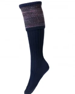 House of Cheviot Lady Katrine Sock Navy
