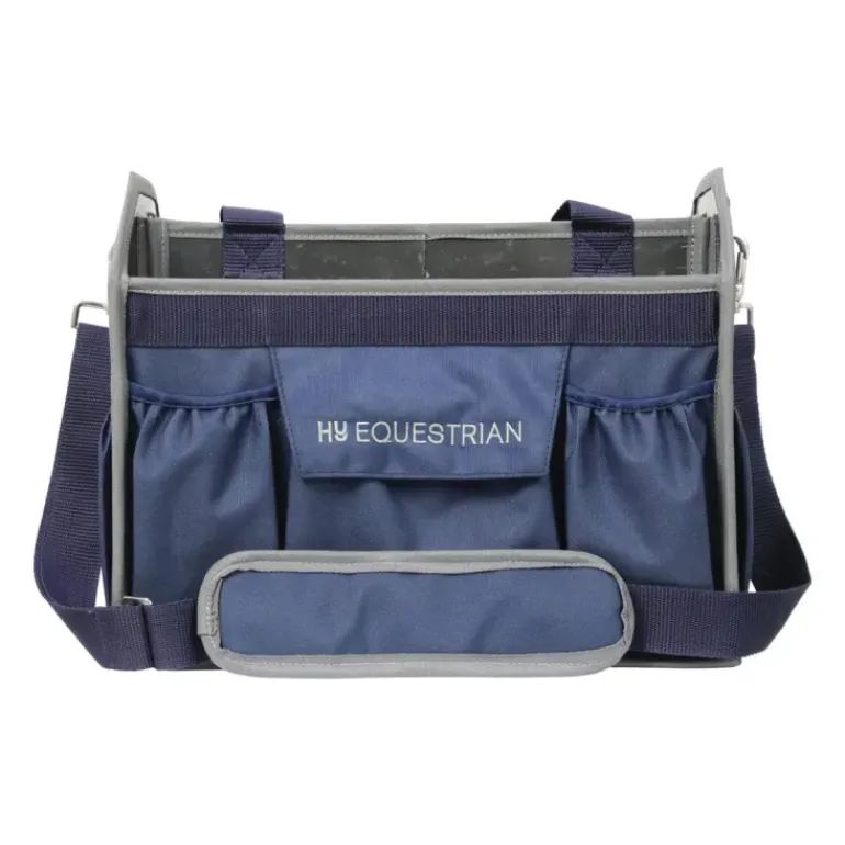Hy Equestrian Accessories Grooming Bag Navy/Grey One Size