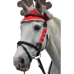Hy Equestrian Christmas Santa Bridle Set (Set of 3)