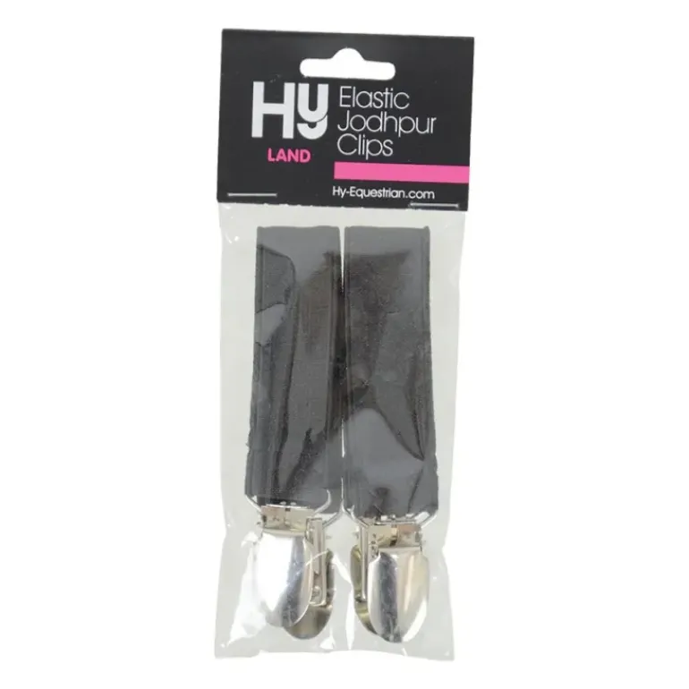 HY Jodhpur Clips Elastic Brown