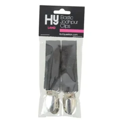 HY Jodhpur Clips Elastic Black